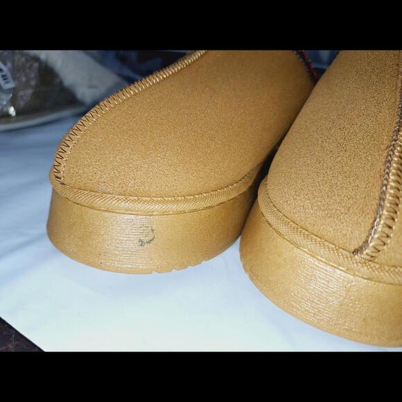 Soft Chunky Fur Bootie Slip on Slipper Shoe Uggiez Style Footwear Size 8.5 - Picture 5 of 13